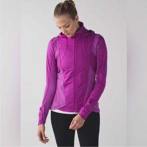 Lululemon Kanto Catch Me
Running Zip Hooded Jacket Purple Pink Size 6.